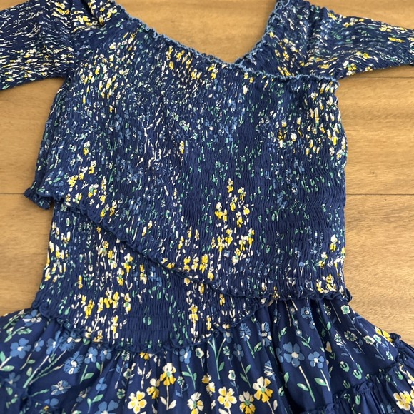 POUPETTE ST Barth Women's SOLEDAD MINI DRESS Blue Small MINT Vacay Ruffle $340 - Picture 6 of 9